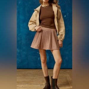 UO BDG Pennie Pleated Mini Skirt